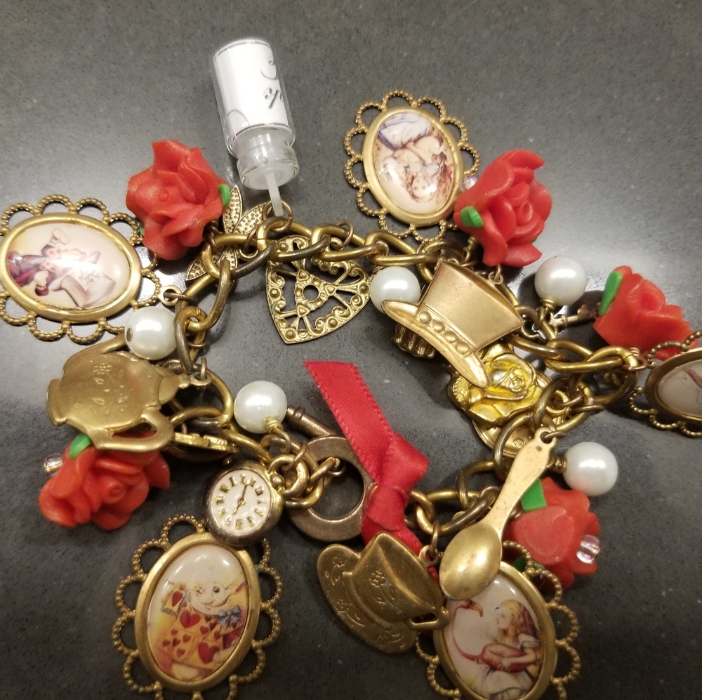 Alice in Wonderland charm bracelet